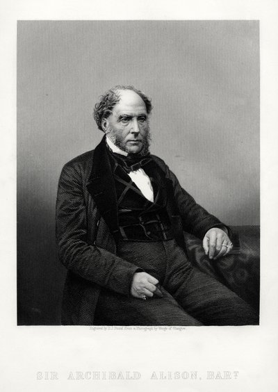 Archibald Alison、スコットランドの教訓的で哲学的な作家、c1880 作： Daniel John Pound