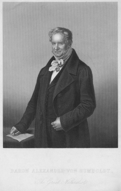 アレクサンダーフォンフンボルト男爵、偉大な自然主義者、1850年代。 作： Daniel John Pound