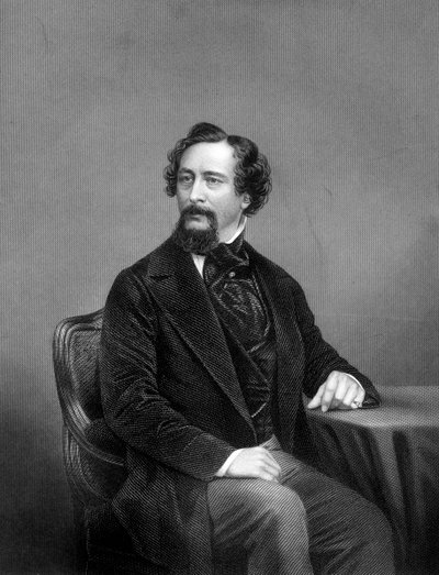 チャールズディケンズ、イギリスの小説家、19世紀。 作： Daniel John Pound