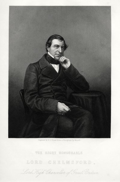 フレデリック・セジガー、第1男爵チェルムズフォード、イギリスの法学者および政治家、c1880。 作： Daniel John Pound