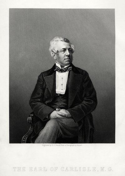 ジョージウィリアムフレデリックハワード、第7カーライル伯爵、イギリスの政治家で政治家、c1880。 作： Daniel John Pound