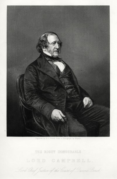ジョンキャンベル、初代男爵キャンベル、イギリス自由主義政治家および弁護士、c1880 作： Daniel John Pound