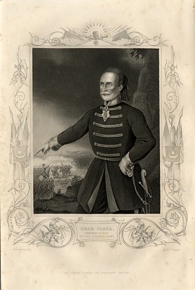 1856年のオマールパシャの肖像 作： Daniel John Pound