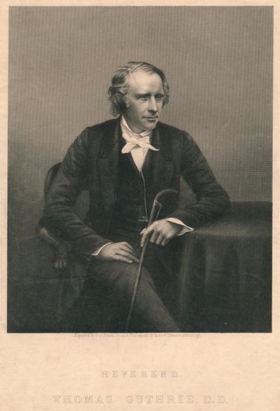 「トーマス・ガスリー牧師、D.D.」、1850年代 作： Daniel John Pound