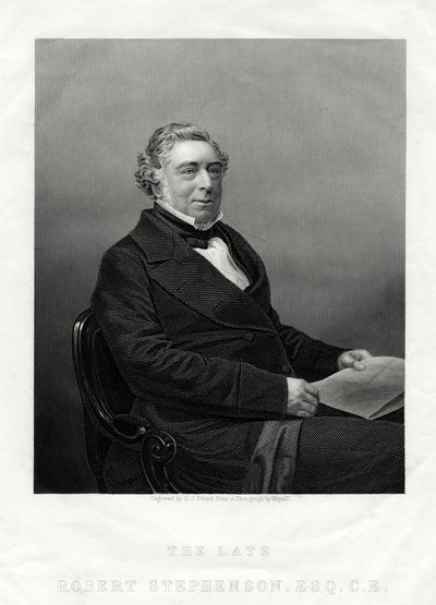 ロバート・スティーブンソン、イギリスの土木技師、1880 作： Daniel John Pound