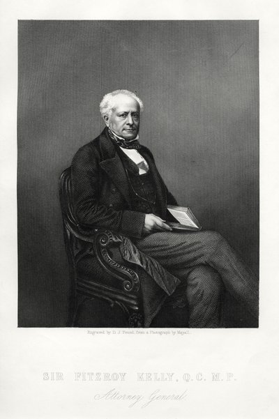 フィッツロイケリー卿、英語裁判官、c1880 作： Daniel John Pound