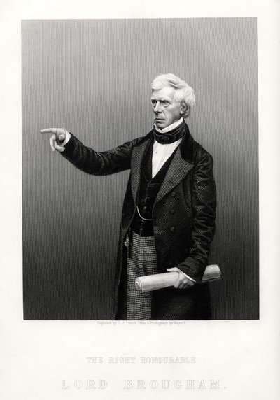 右の名誉あるヘンリーブロアム、イギリスの最高首相、c1880 作： Daniel John Pound