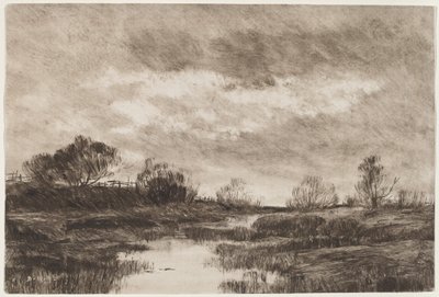 小川のある田園風景 作： Daniel Kotz