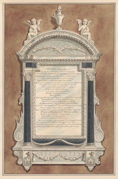 Memorial a Francis Phelips, da Igreja de Sunbury 作： Daniel Lysons