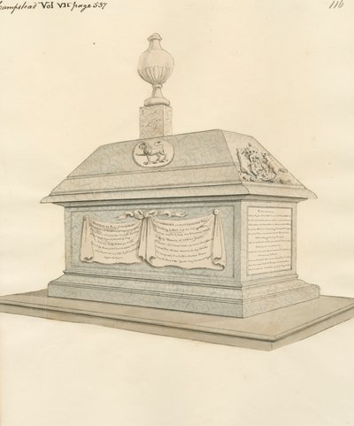 Nathaniel Lord Delamer e Henry e George Booth da Igreja de Hampstead 作： Daniel Lysons