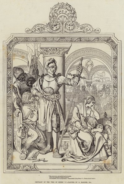 ヘンリー5世の騎士道 作： Daniel Maclise
