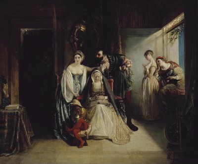 フランシス1世とダイアンドポワチエ 作： Daniel Maclise