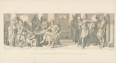 ハロルドの捕われの身がノルマンディーのウィリアムに発表されました。 作： Daniel Maclise