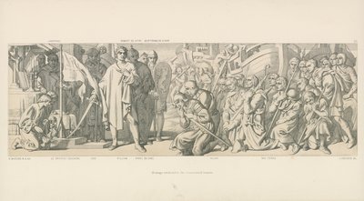奉献されたバナーにレンダリングされたオマージュ 作： Daniel Maclise