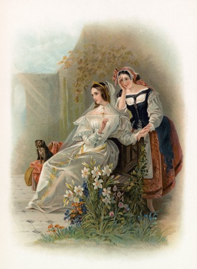 十二夜のオリビアとマリア 作： Daniel Maclise