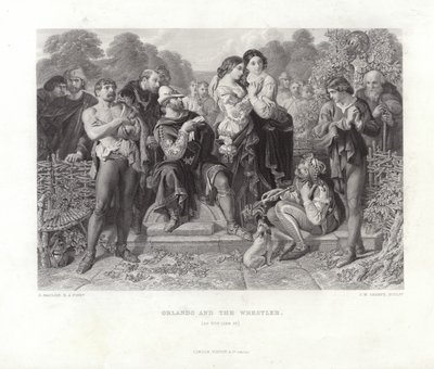 オーランドとレスラー 作： Daniel Maclise