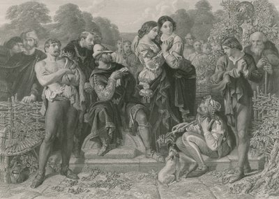 オーランドとレスラー、好きなように 作： Daniel Maclise