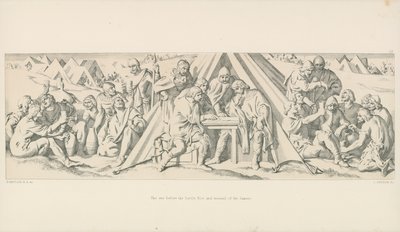 戦いの前のイブ。サクソン人の暴動とワサイル 作： Daniel Maclise