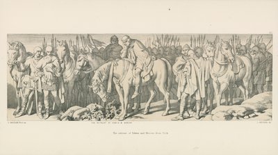 ヨークからのエドウィンとモーカーの隠れ家 作： Daniel Maclise