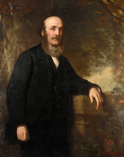 ダンバートン（スコットランド）の造船業者、船主、ピーター・デニー（1821-1895）の肖像。キャンバスに油彩 作： Daniel Macnee