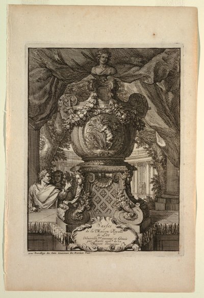 タイトルページ、Vasses de la Maison Royalle de L