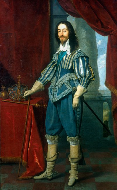 チャールズ1世、イギリスとアイルランドの王、1631年 作： Daniel Mytens