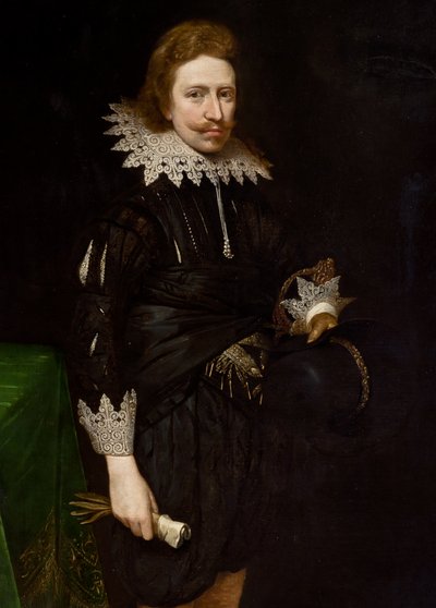 ウィリアムキャベンディッシュの肖像画の詳細（1624年） 作： Daniel Mytens