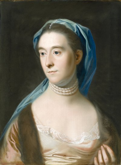 ジョセフヘンショー夫人の肖像（Sarah Henshaw、1736？1822）、c。 1770（紙にパステル、リネンに取り付け） 作： Daniel Mytens