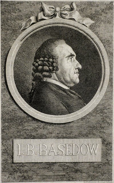 ヨハン・ベルンハルト・バセドウ1724-1790、1773 作： Daniel Nikolaus Chodowiecki
