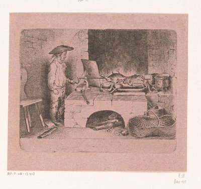 唾を吐く少年 作： Daniel Nikolaus Chodowiecki