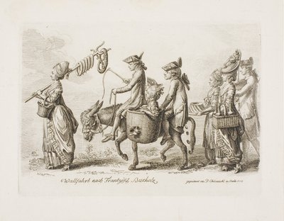 ベルリン近郊のフランツォージッシュ ブッフホルツ スパへの巡礼 作： Daniel Nikolaus Chodowiecki