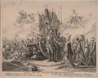 1769年、1769年、コーティン要塞の包囲戦におけるアレクサンドルミハイロビッチゴリツィン王子 作： Daniel Nikolaus Chodowiecki