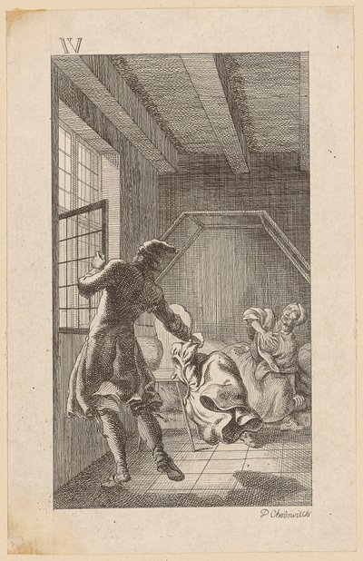 彼の4人目の妻 作： Daniel Nikolaus Chodowiecki