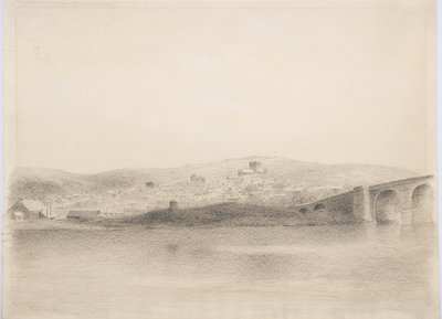 Hexham、1916年頃（木炭） 作： Daniel Oliver