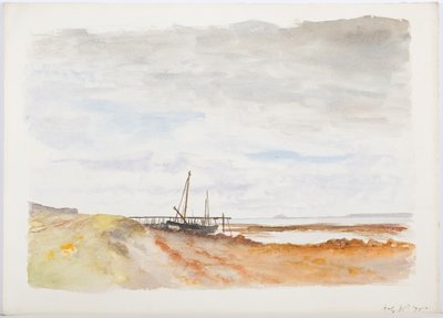 ホーリー島、1895年（紙と鉛筆） 作： Daniel Oliver
