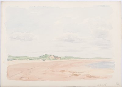 ホーリー島、1896年（紙と鉛筆） 作： Daniel Oliver