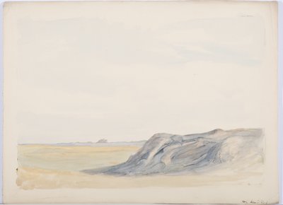ホーリー島、1899年（紙と鉛筆） 作： Daniel Oliver