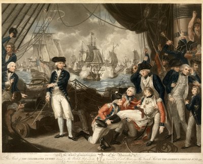 1794年6月1日、栄光のハウ卿の勝利、パブ。 1795 作： Daniel Orme
