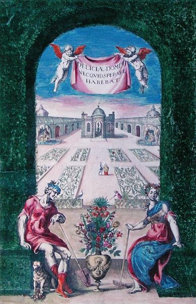 植物の本、1627（カラー彫刻） 作： Daniel Rabel