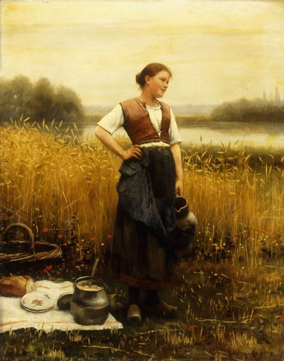 収穫ランチ 作： Daniel Ridgway Knight