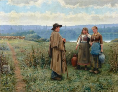 気ままなひととき 1890年 （油彩・キャンバス） 作： Daniel Ridgway Knight