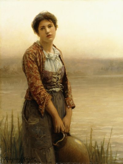 ウォーターキャリア、 作： Daniel Ridgway Knight