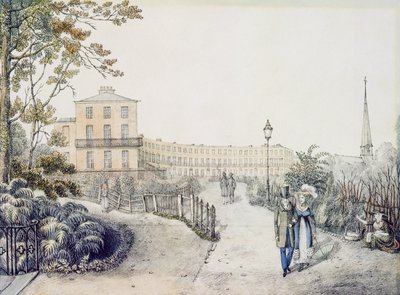 クレセント、チェルトナム、1821 作： Daniel Thomas Egerton