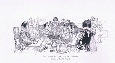 ヴィベロスの宿でのドン・ディエゴ（『The Magazine of Art』1893年、Cassell and Companyより 作： Daniel Urrabieta Vierge