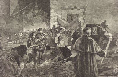 スペイン。 ヴィアティカム、1889年。 作： Daniel Urrabieta Vierge