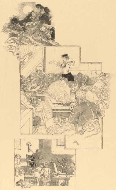 ドン・キホーテの足跡、1896年以前。 作： Daniel Urrabieta Vierge
