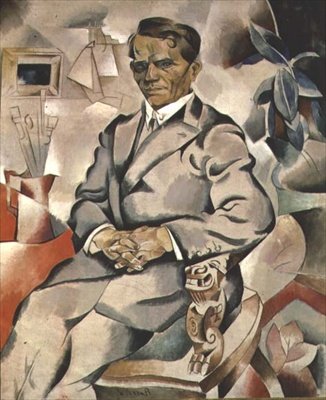 イワン・フェドロヴィチ・コレスニコフ（1887-1929）の肖像（油彩・キャンバス） 作： Daniel Vladimir Baranoff Rossine