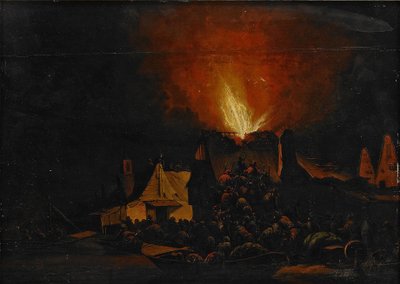 ナイトファイア、1660年 作： Daniel Vosmaer