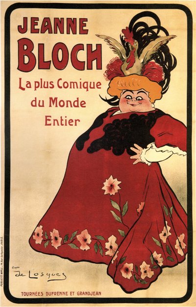 ジャンヌ・ブロック、1908 作： Daniel de Losques