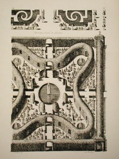 シマトネリコで覆われたアーバー（彫刻） 作： Daniel the Elder Marot